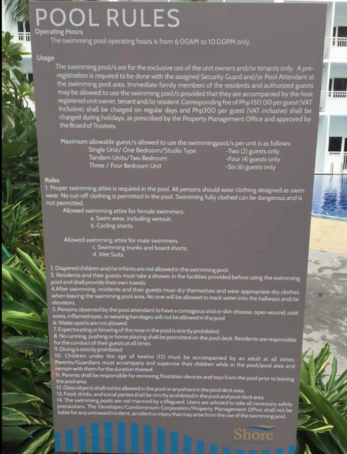 Sabina'S One Bedroom Condo At Shore Tower C Manila Exterior foto